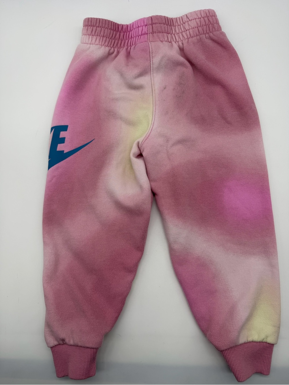 Nike Tie Dye 2 Piece Sweatsuit Hoodie Joggers Pink Girls Size 4T FLAW - Picture 6 of 8